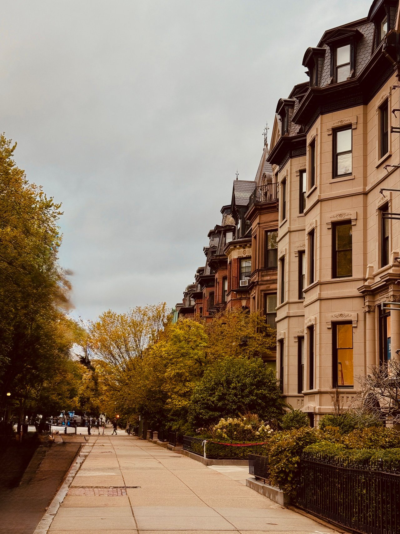 Historic brownstones and townhouses along 11th Street in Park Slope, Brooklyn