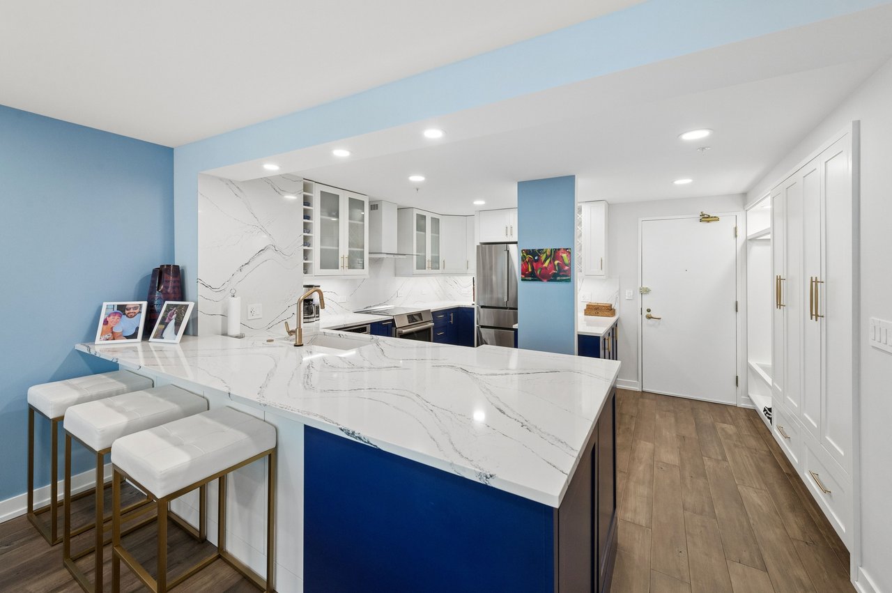 Photo of reimagined kitchen 195 N Harbor Parkshore Lakeshore East Neweast side chicago 