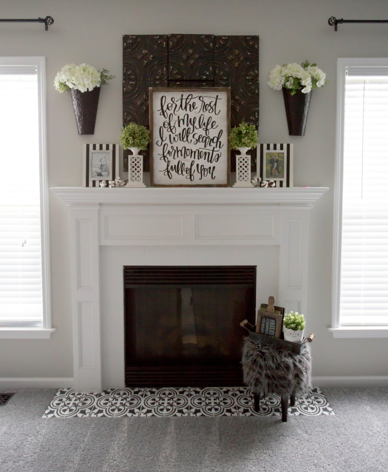Painted Fireplace With Jolie Paint