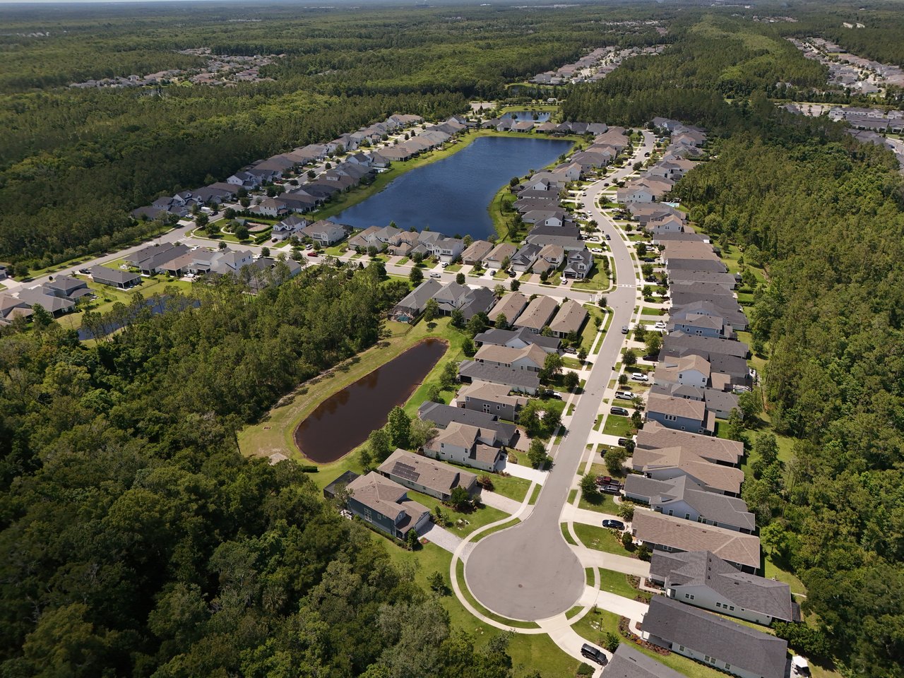 Pioneer Village Home drone shot