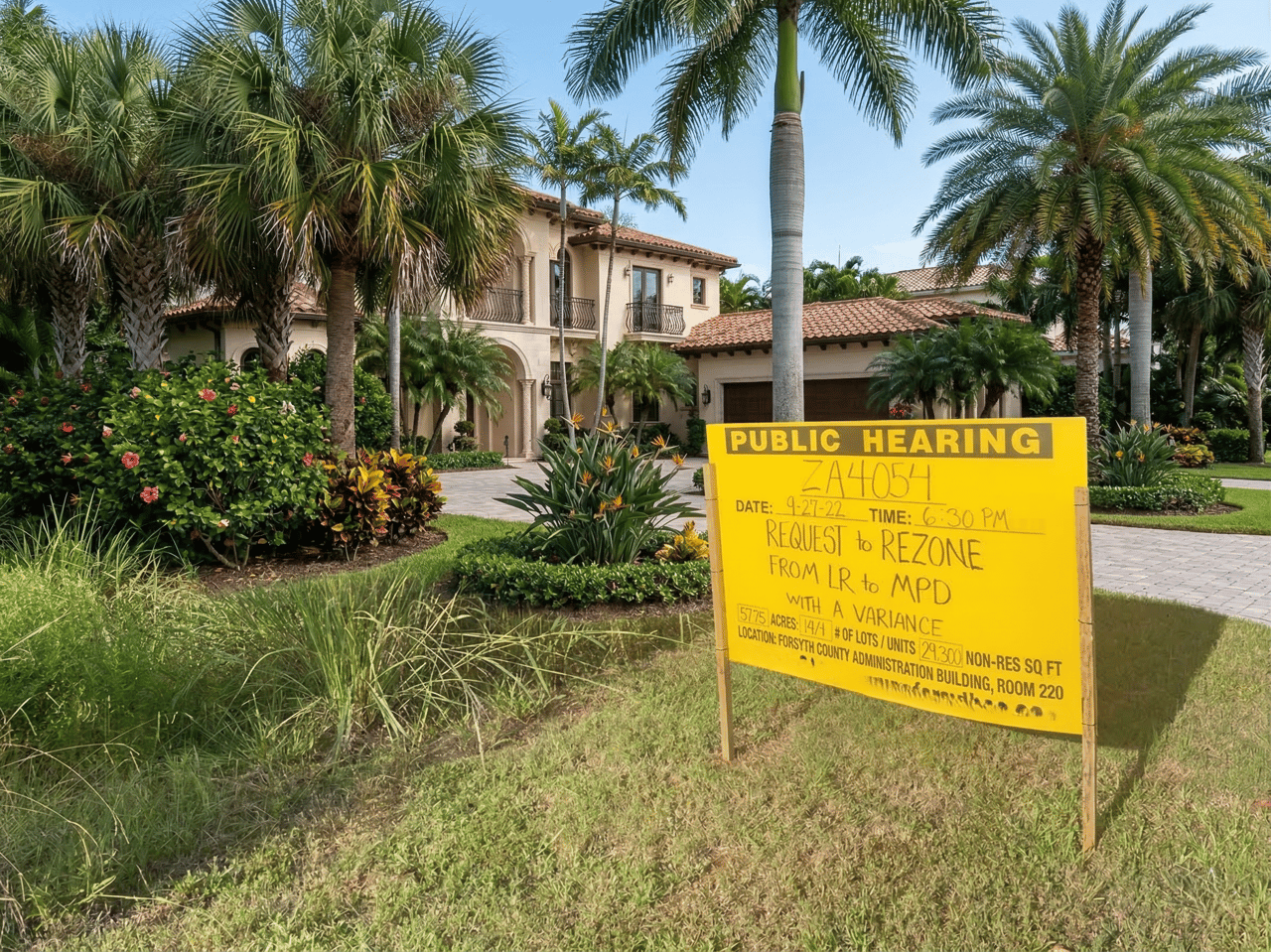 The Yellow Signs — What Those Public Hearing Notices Are Actually Telling You