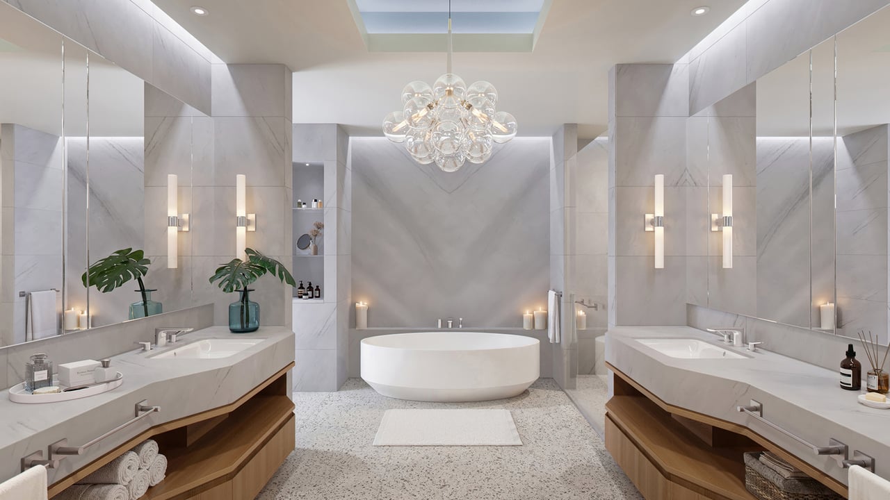 Waldorf Astoria Residences Pompano Beach interior bathroom 