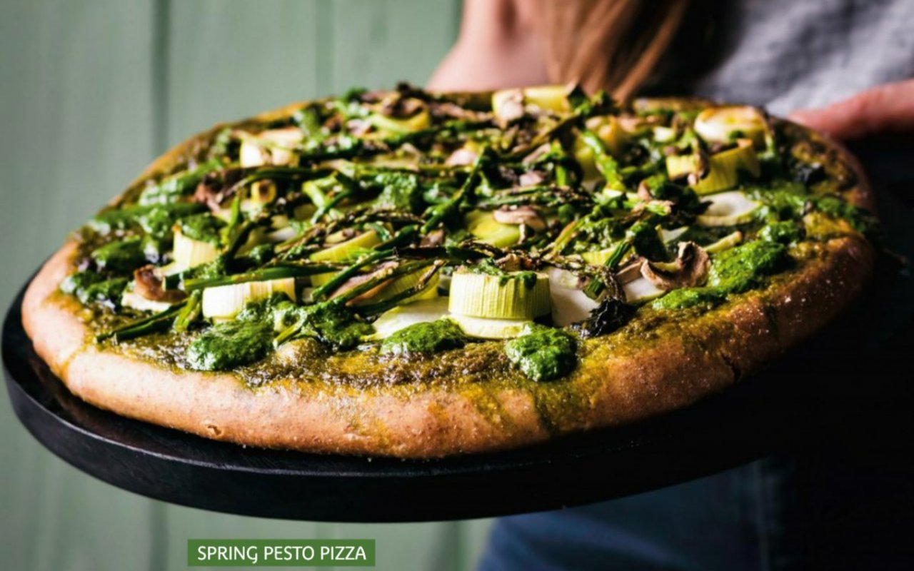 Simple, Seasonal Cooking for Spring: Pesto Pizza
