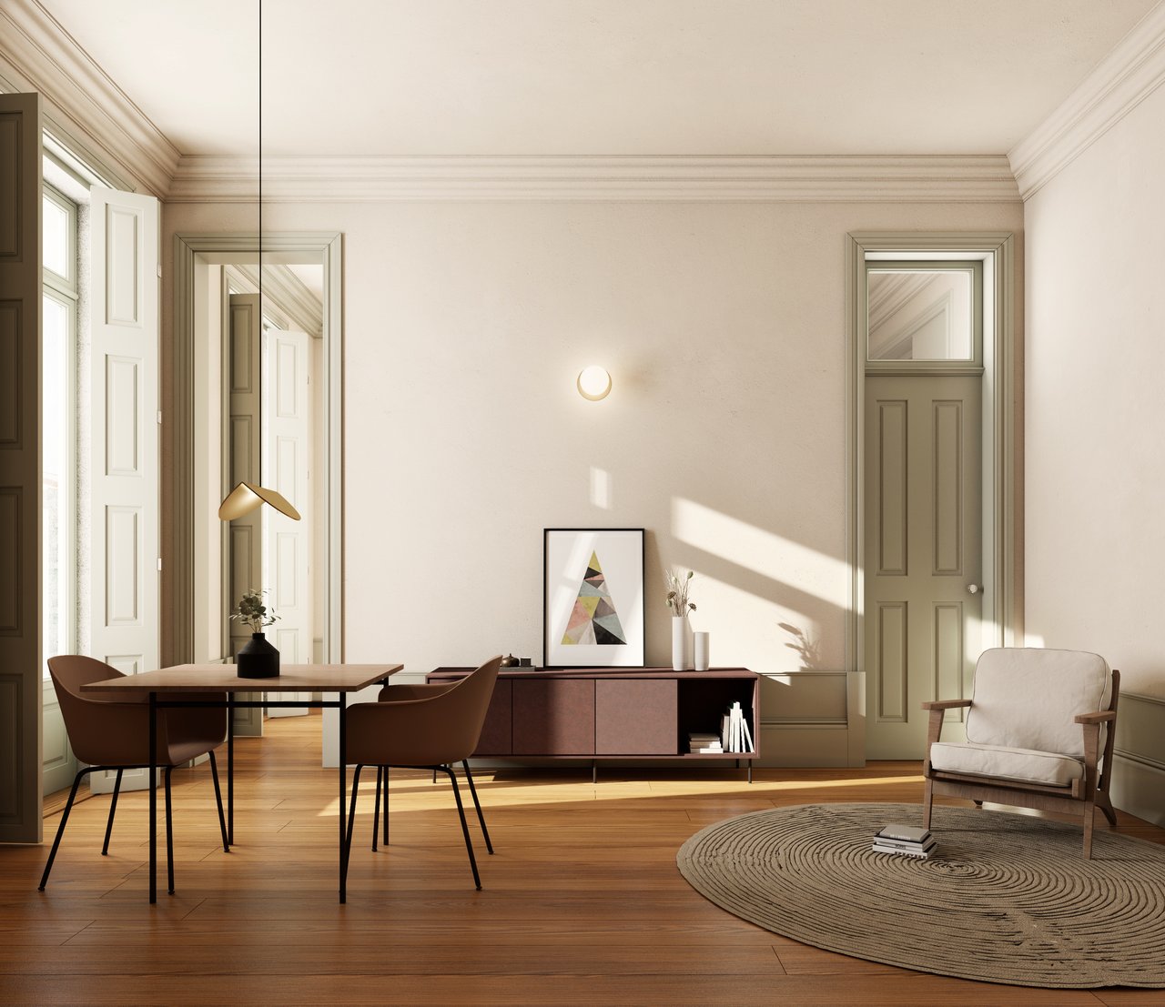 Elegant One-Bedroom Apartment with Private Garden in Downtown Porto