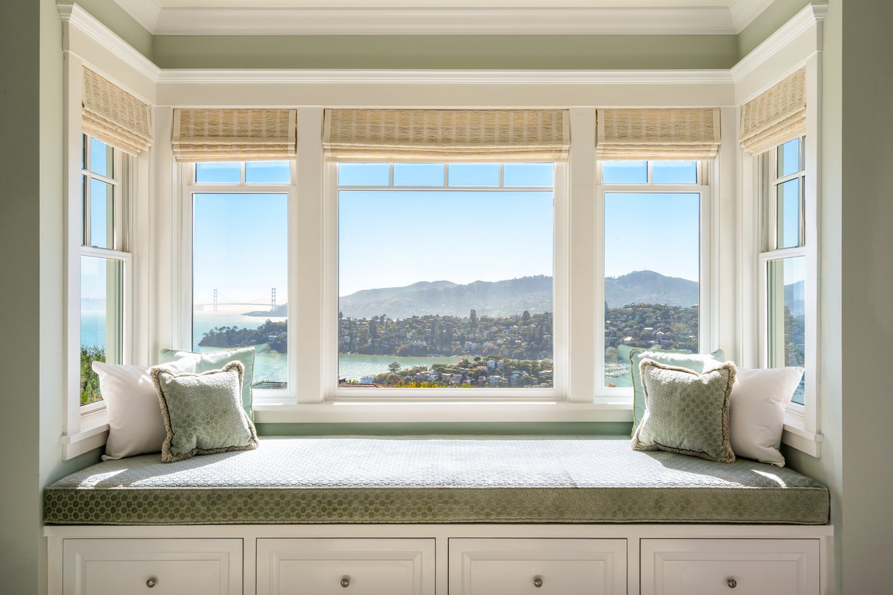 Exceptional East Coast-Inspired Estate with Sweeping Views of San Francisco and the Golden Gate Bridge