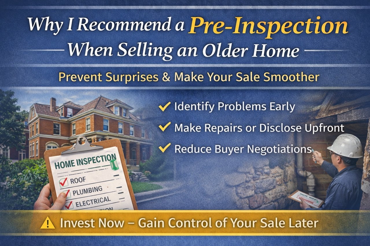 Why I Recommend a Pre-Inspection When Selling an Older Home