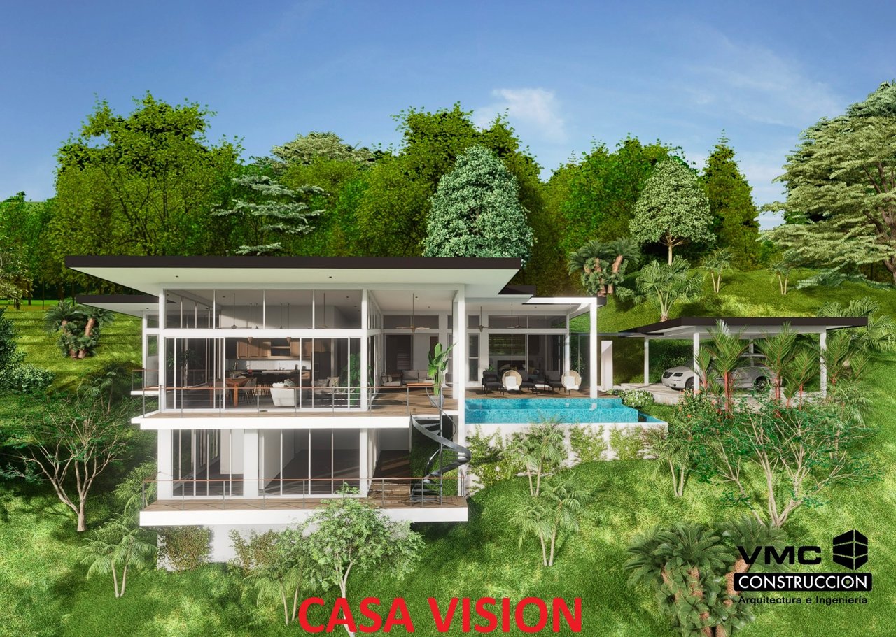A Huge Rainforest, River & Waterfall Property With TWO Mountain & Jungle-View Luxury Homes on a Massive 4.93 Acre Lot – PLUS an Additional Plantel ready for Development