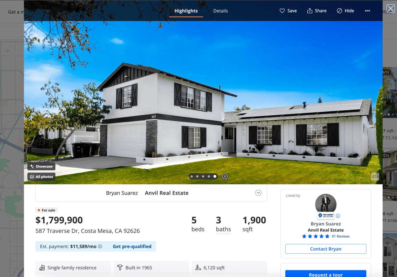 Zillow Showcase: The New Way to Sell Your South Orange County Home Faster and for More