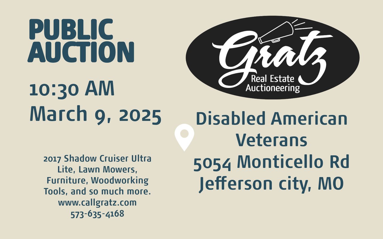 Public Auction | March 9, 2025 | DAV