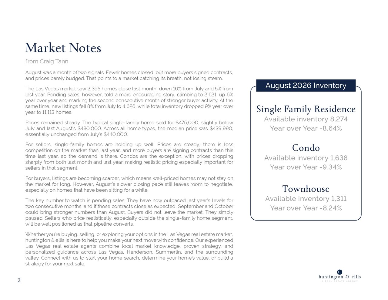 Market Report August 2026 2