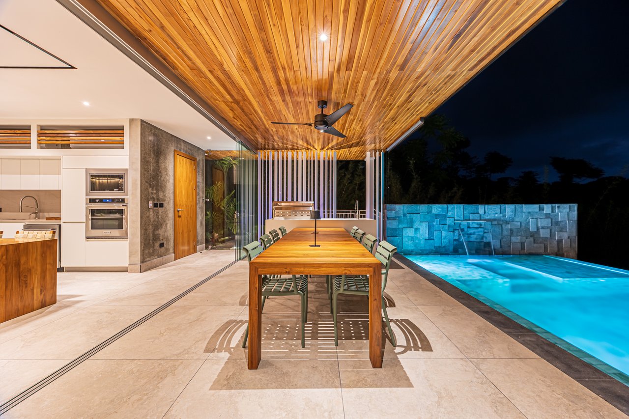 New contemporary tropical villa boasts with a movie theater and views of the iconic whale’s tail