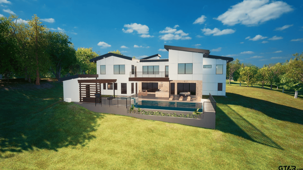 15606 Building plans of house on green lot