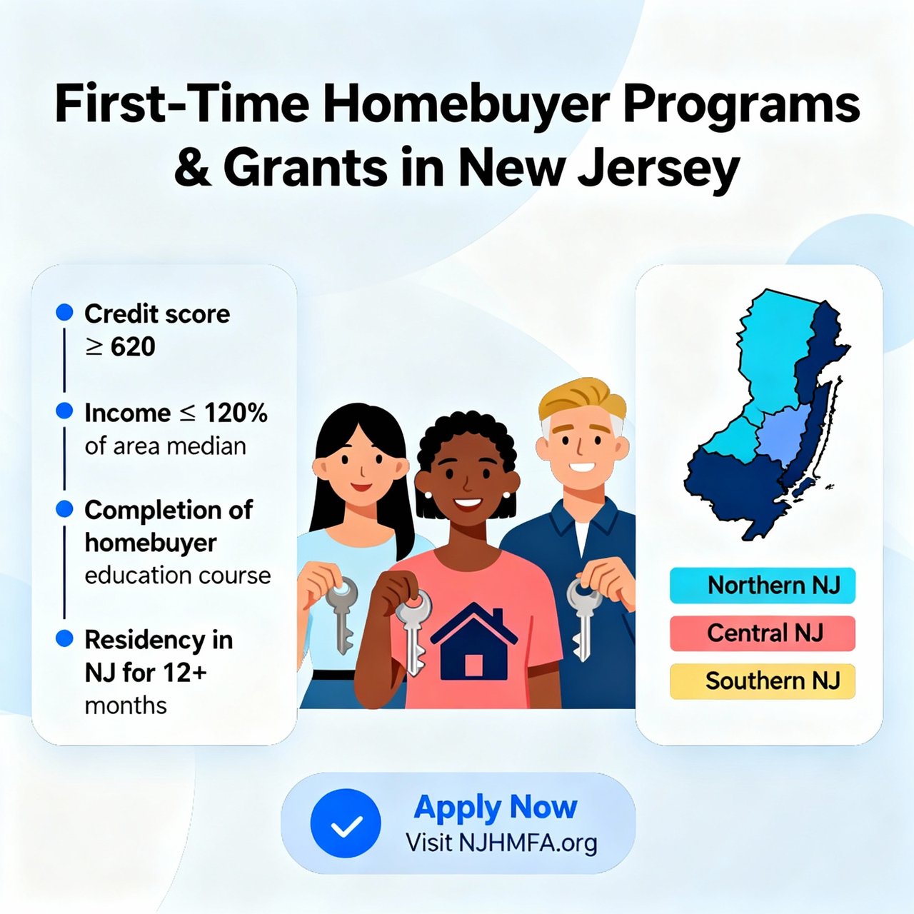 How to Qualify for First-Time Homebuyer Programs and Grants in New Jersey