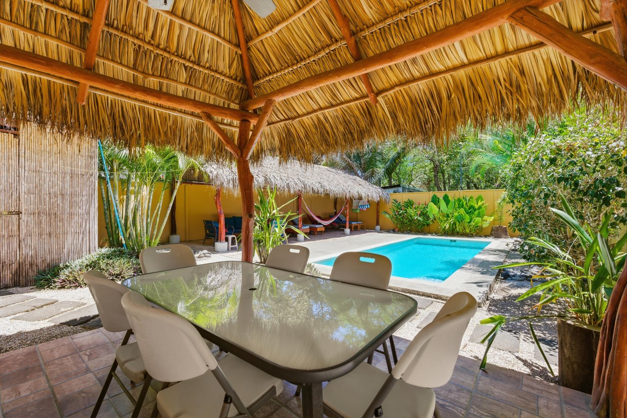 Casa Plumeria | Tropical 4-Bedroom Retreat with Pool Just Steps to Potrero Beach