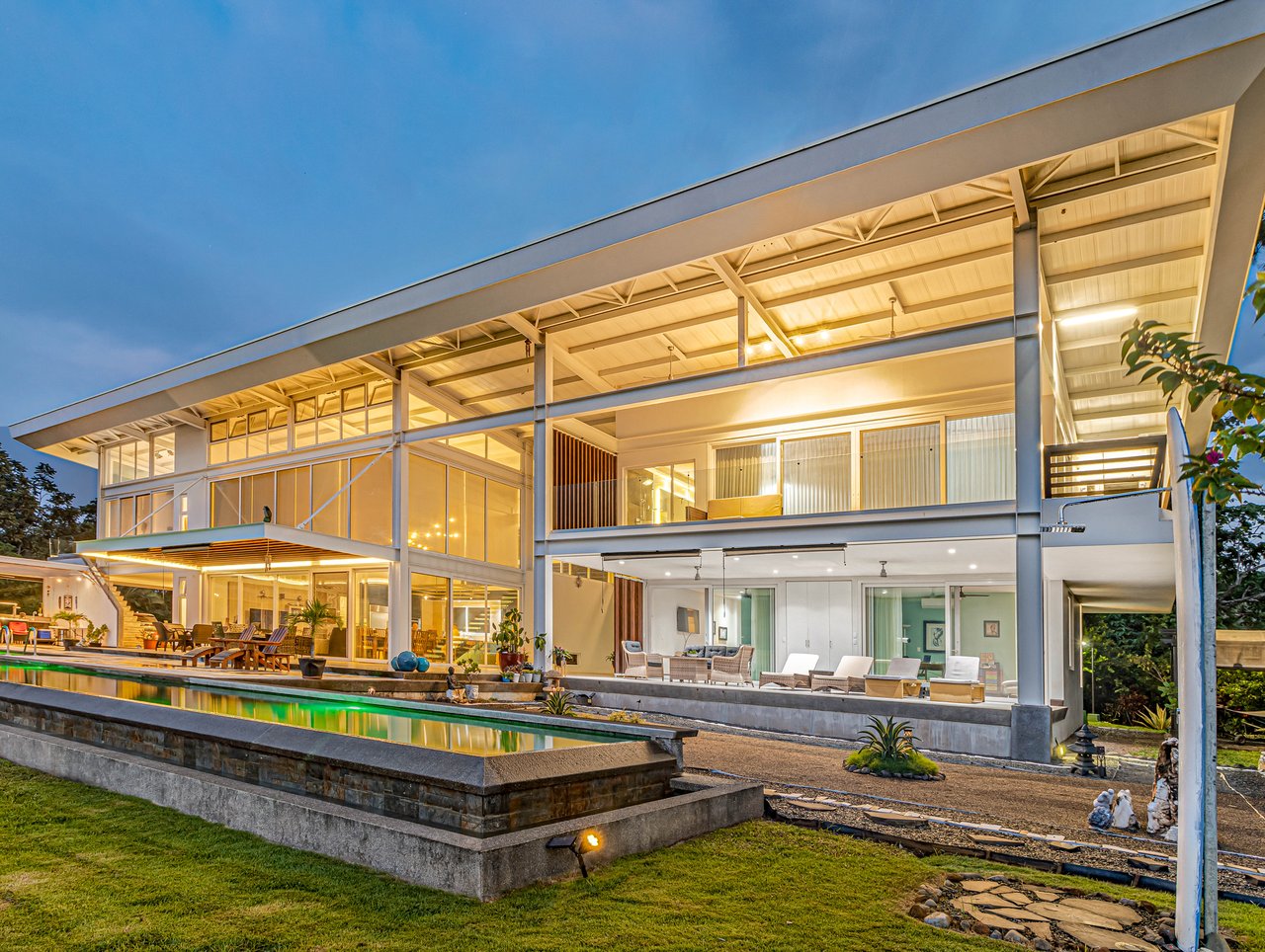 Nativa Contemporary Infinity Views | Luxury Rainforest Estate with Pacific Ocean Views