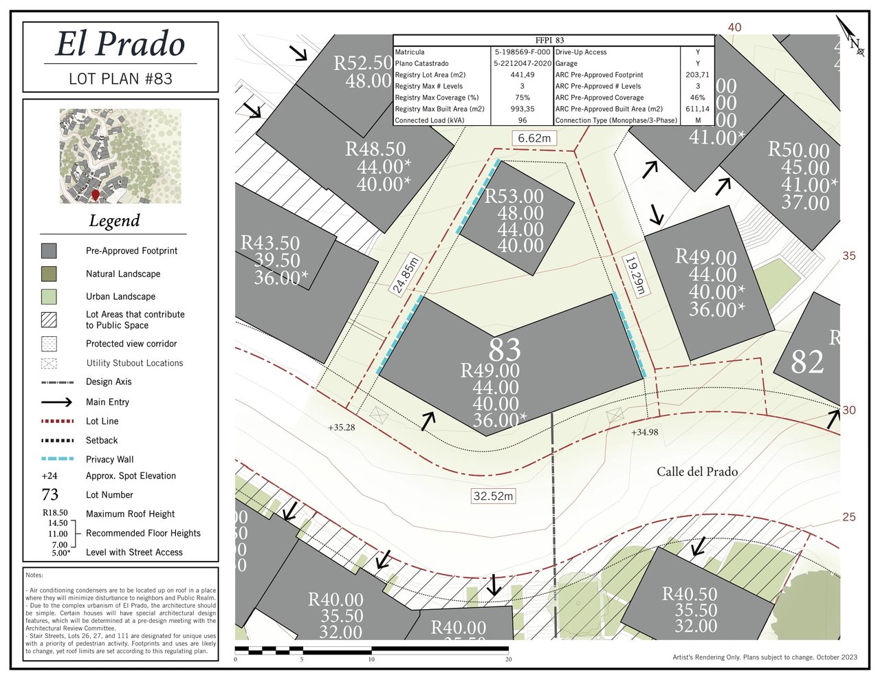 El Prado Lot #83 | Architectural Masterpiece with Panoramic Ocean Views