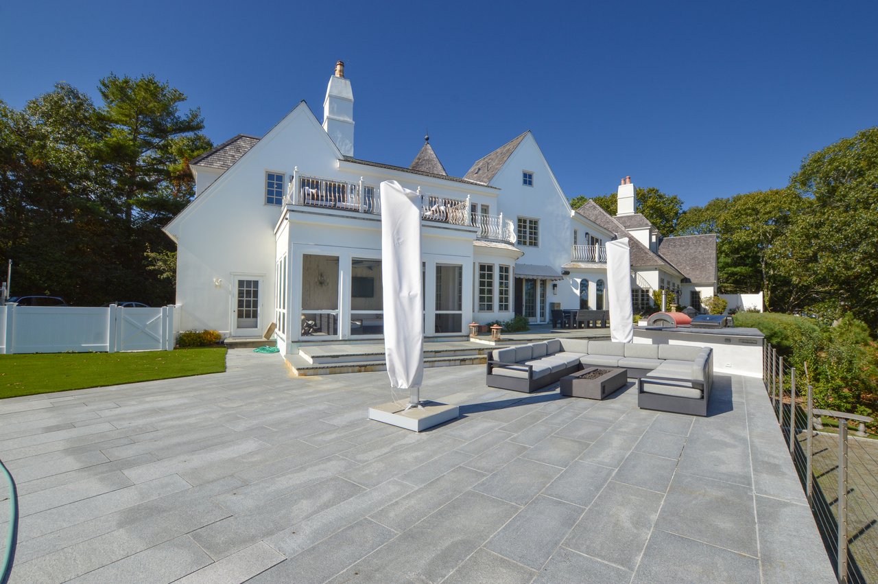 Oyster Harbors Waterfront With Deep-Water Dock and Pool