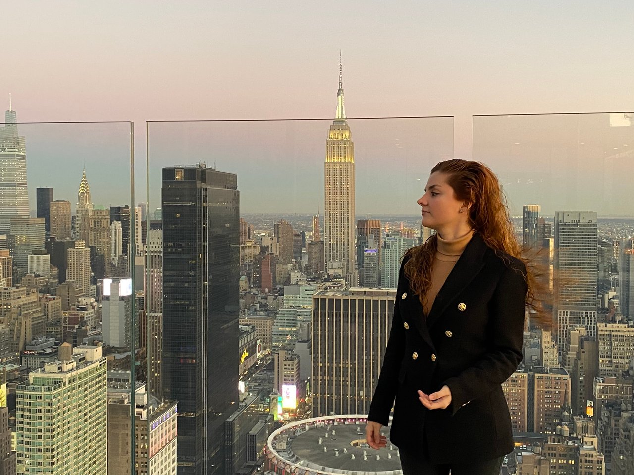 Vista de Manhattan desde un rooftop recomendado por María Fernanda Roda