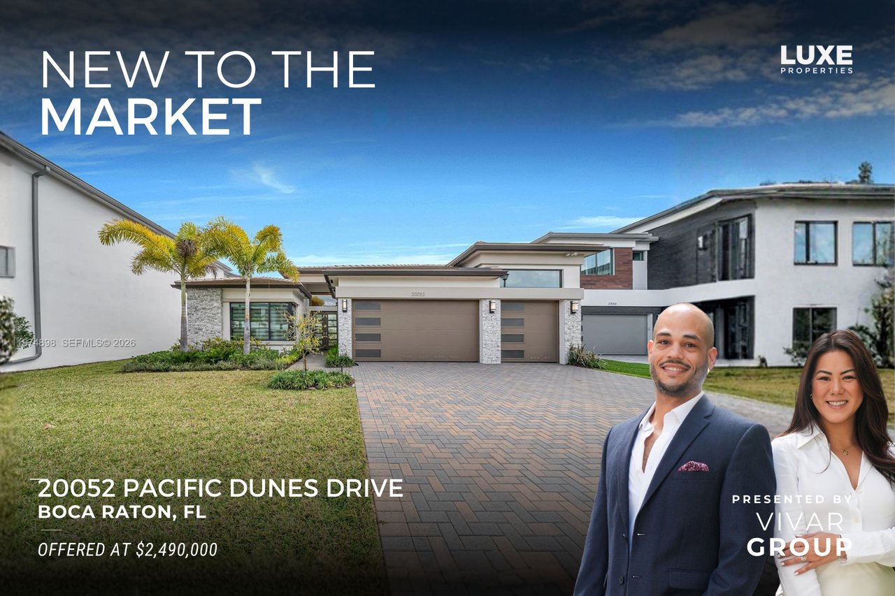 New To The Market: 420052 Pacific Dunes Drive, Boca Raton, FL​| 2024 Construction in Boca’s Premier Lotus Palm Community