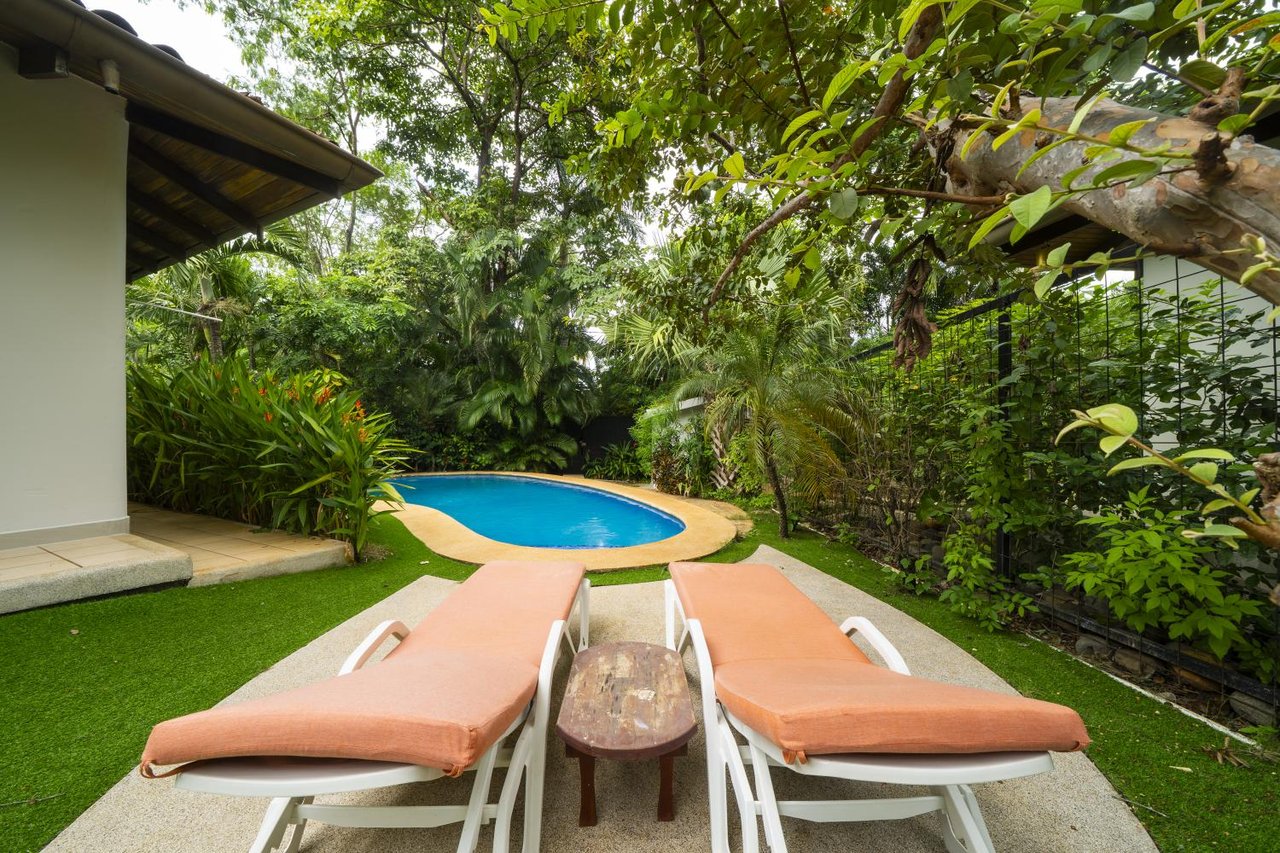 Villa Orquidea #17 | Charming 2-Bedroom Tropical Villa with Private Pool, Steps from Playa Langosta