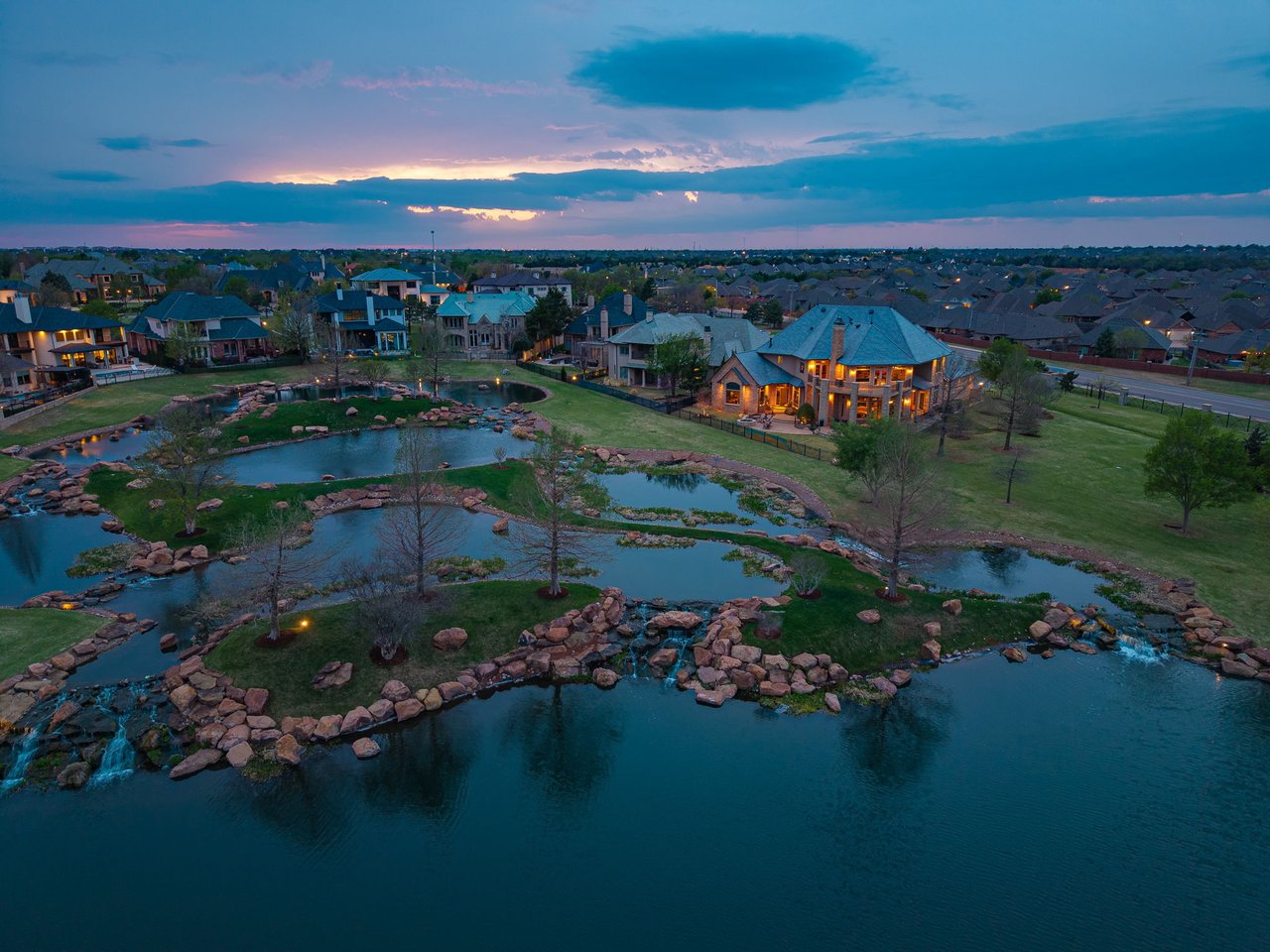 One of Gaillardia’s Finest Estates Offering Unmatched Water Views | 15016 Gaillardia Lane, Oklahoma City, OK - Wyatt Poindexter - The Agency OKC