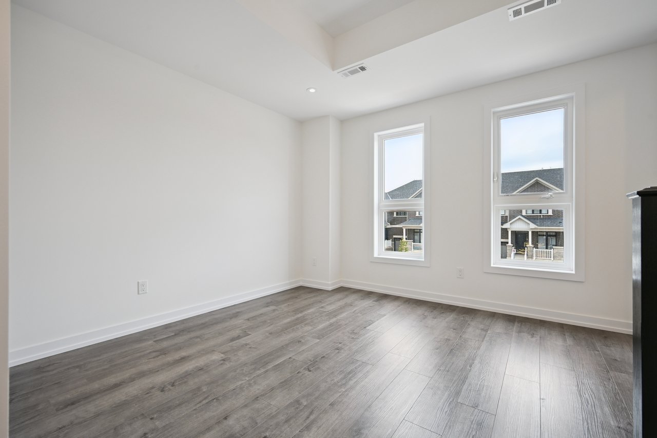 Brand-new, never-lived-in stacked townhome