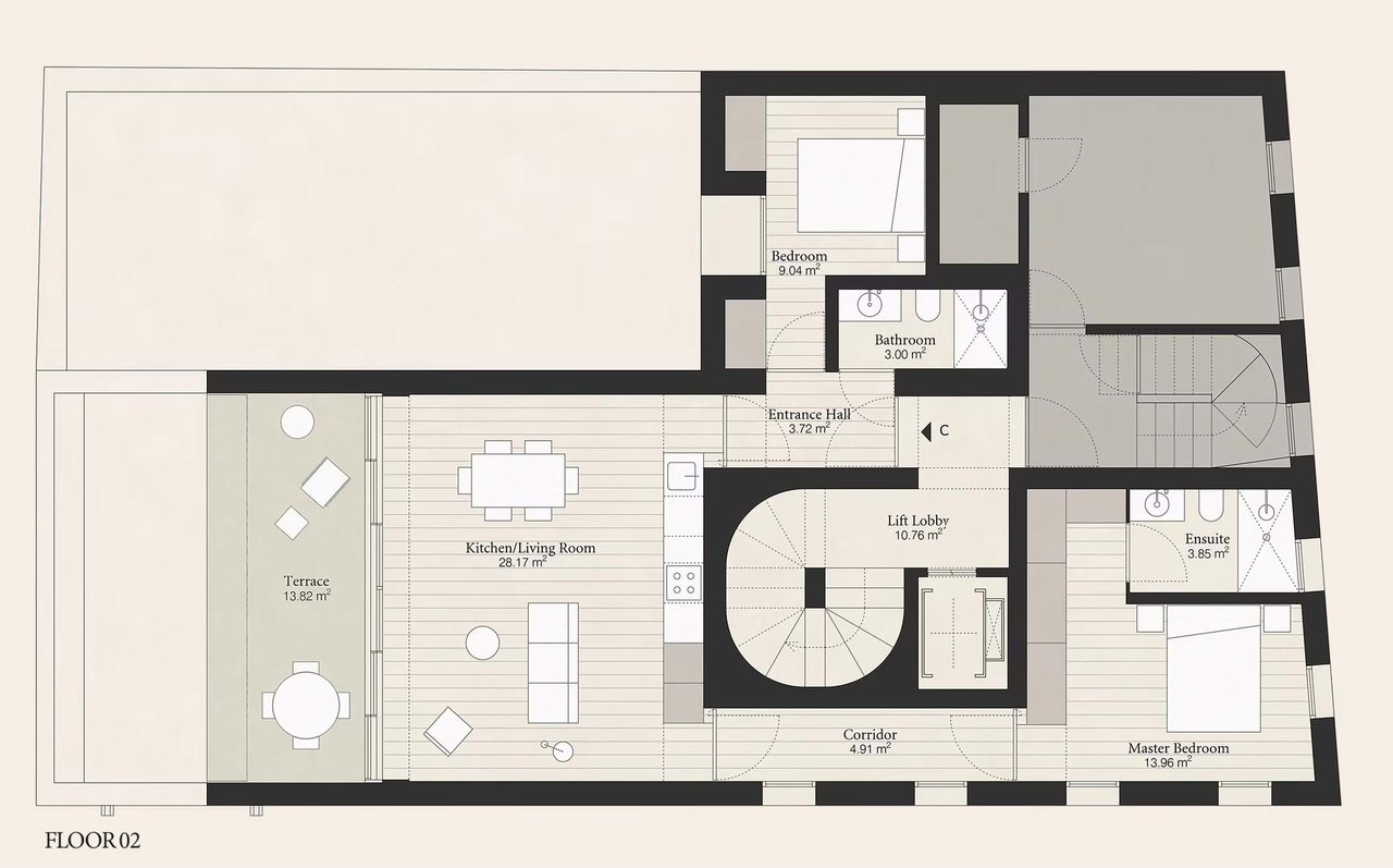 Modern 2-Bedroom Apartment with Parking and Terrace in Campo de Ourique, Lisbon