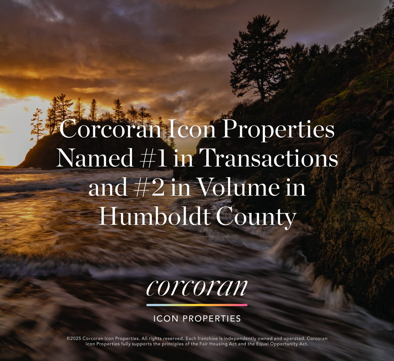 Corcoran Icon Properties Recognized as #1 Brokerage in Transactions and #2 in Volume in Humboldt County