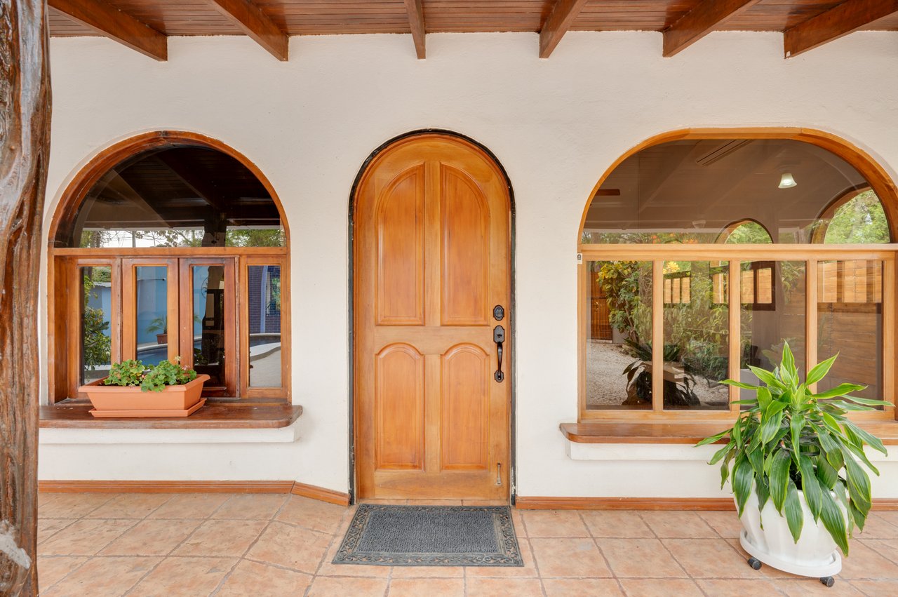 Casa de Luz | 3BR Tropical Home with Pool & Rancho, Walk to Potrero Beach