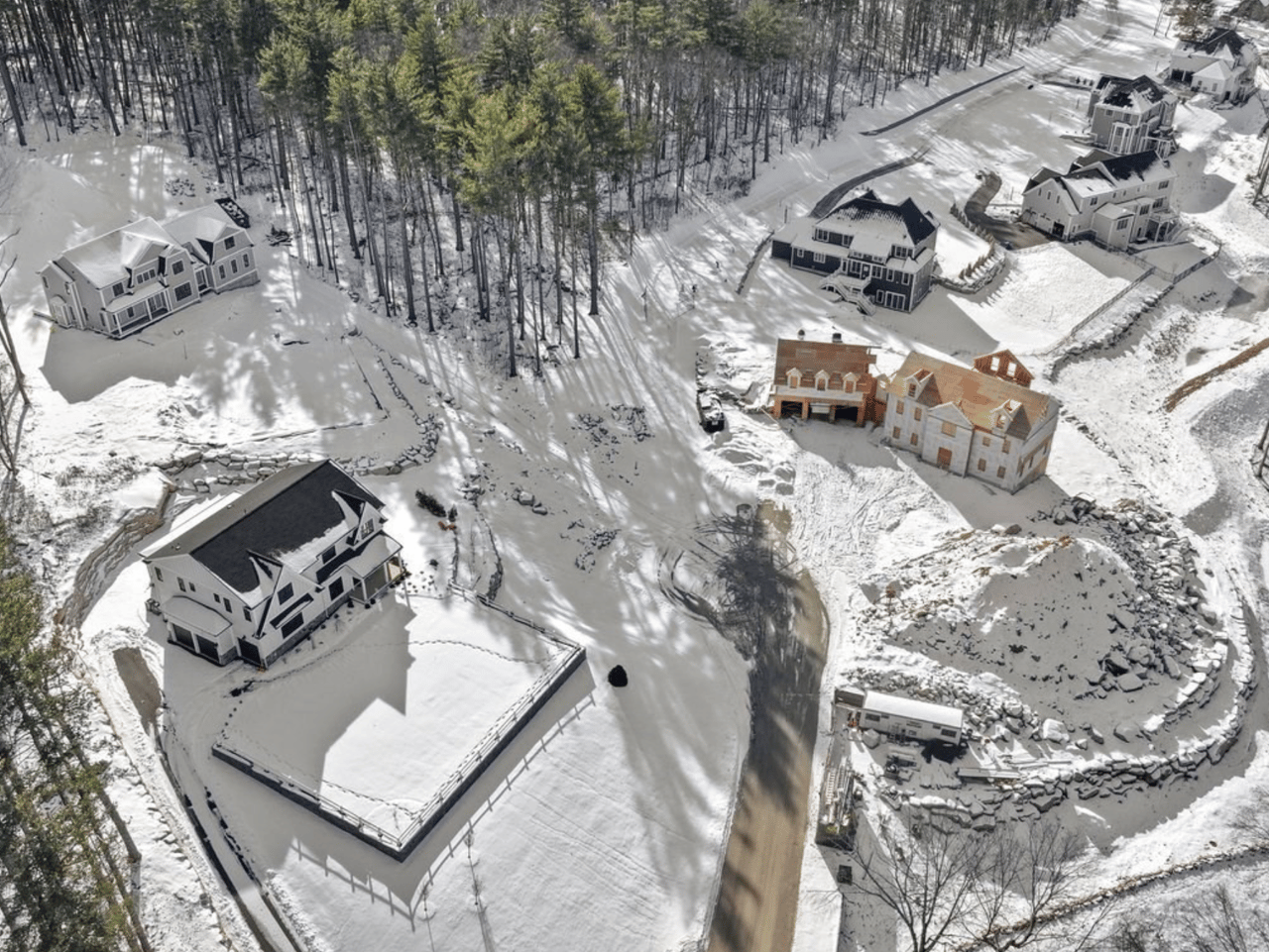 40 Lincoln St in Hopkinton is under construction. Build your dream house.