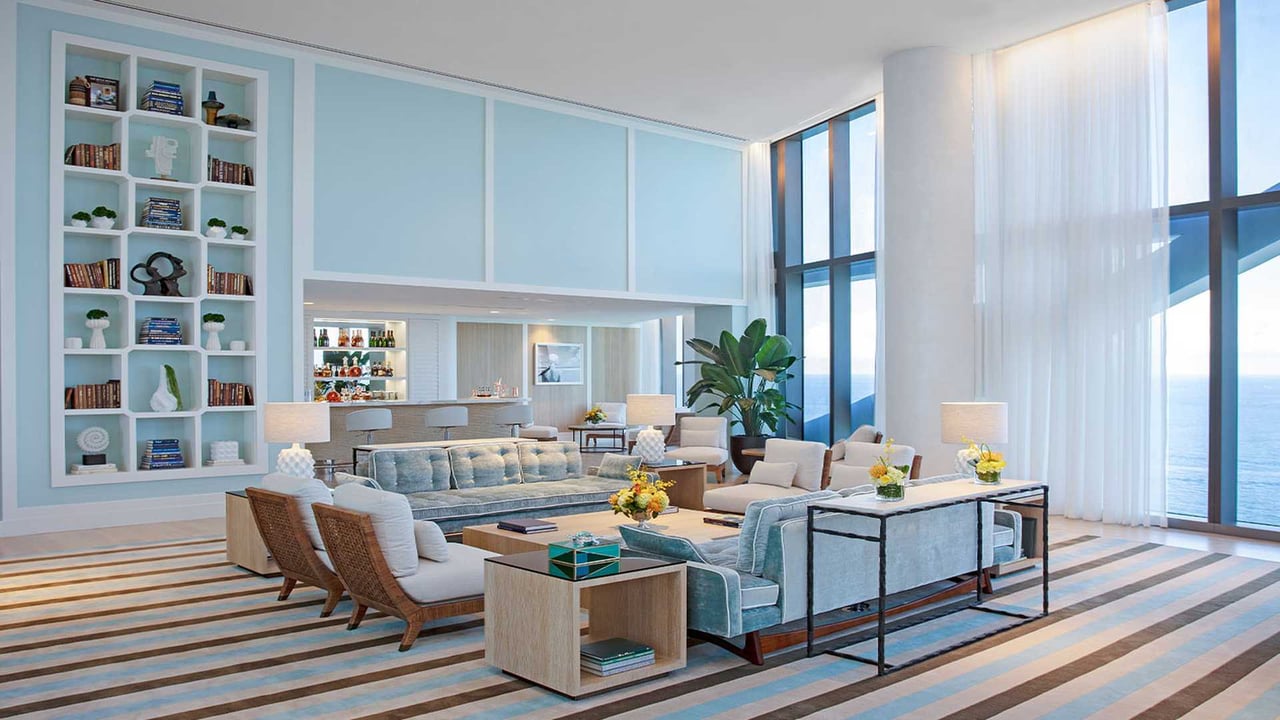 Ritz-Carlton Sunny Isles club level lounge