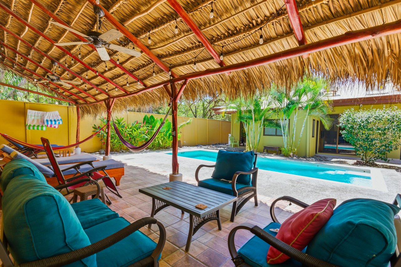 Casa Plumeria | Tropical 4-Bedroom Retreat with Pool Just Steps to Potrero Beach