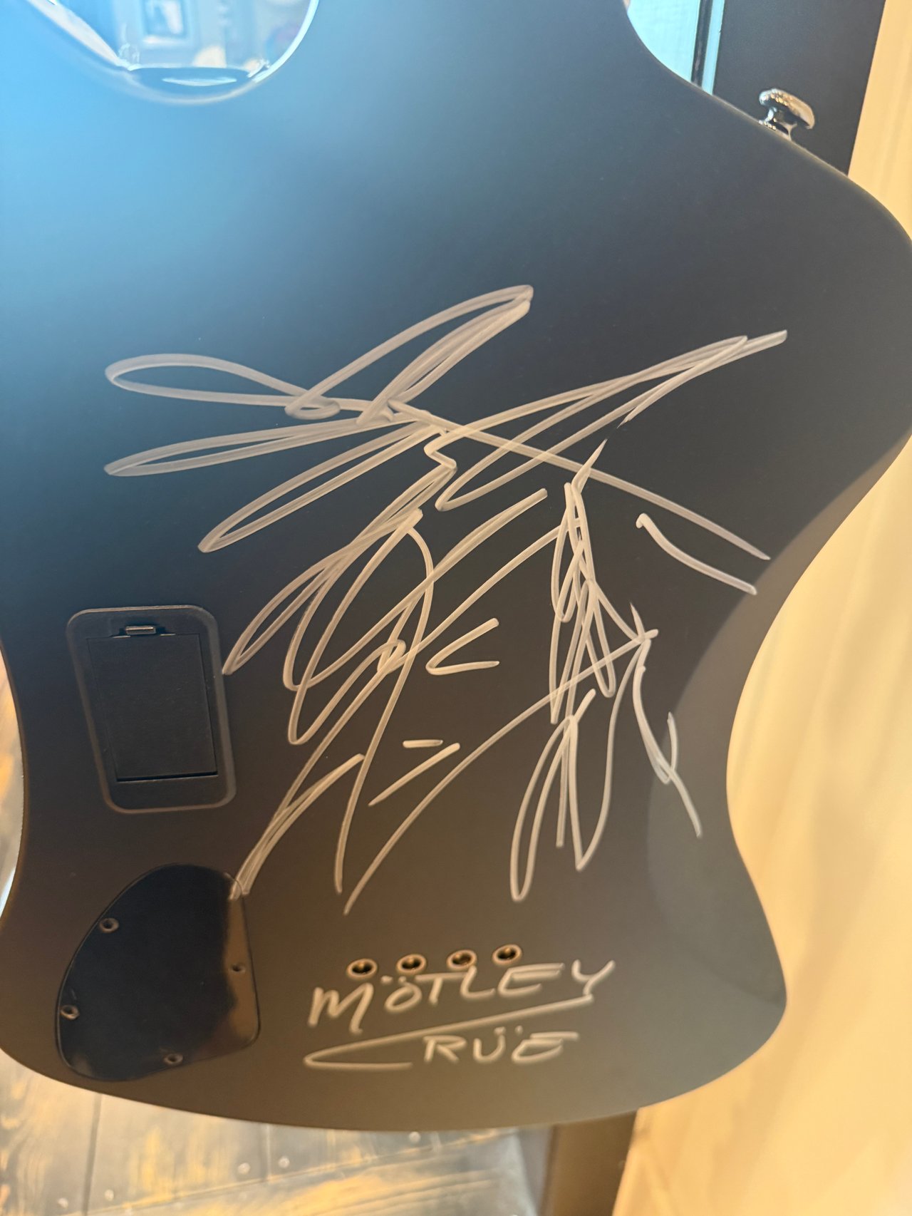 Collector's Corner: Nikki Sixx of Motley Crue — Stage-Used & Signed Bass Guitar - Wyatt Poindexter - The Agency