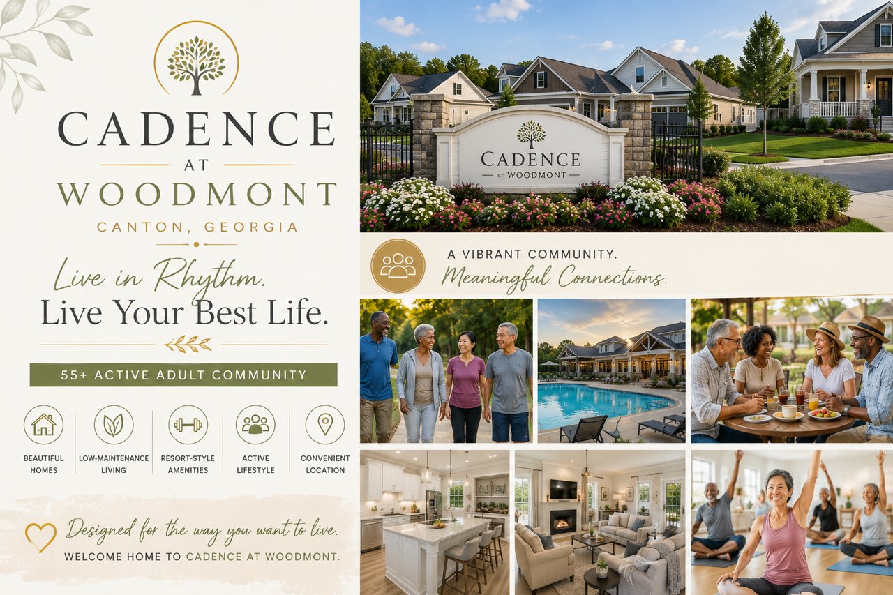 Cadence at Woodmont in Canton, GA: An Intimate 55+ Community Next to a Country Club cover