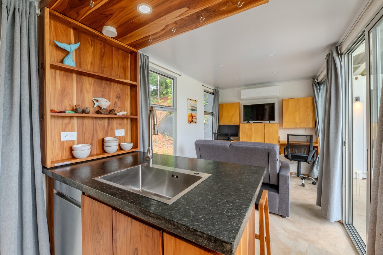 Ocean View Home in Portasol, 2 Bed, 1 Bath, Pool, Private Waterfall & Extra Building Site
