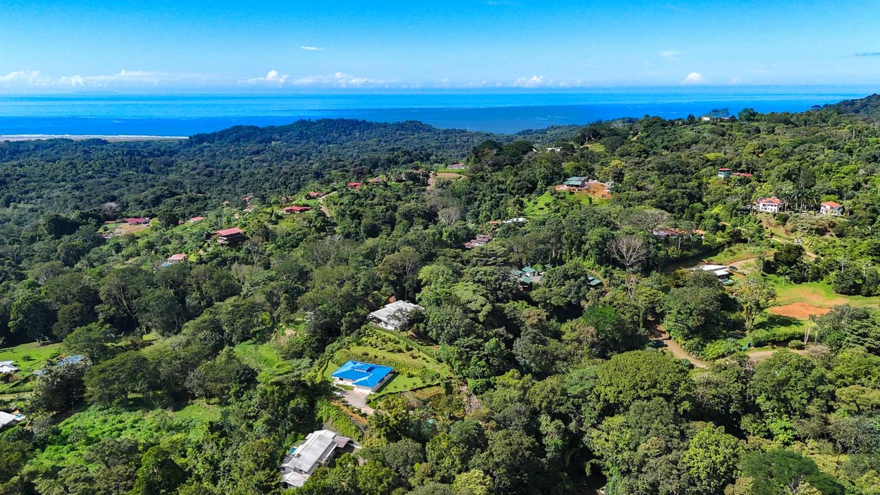 Private 2-Bed Hacienda with Ocean & Mountain Views, Pool & Development Potential in Ojochal