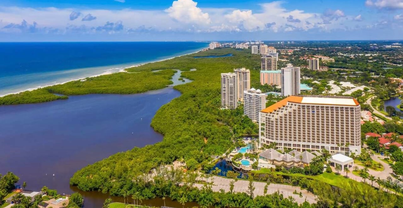 Pelican Bay Naples Florida beachfront luxury condos