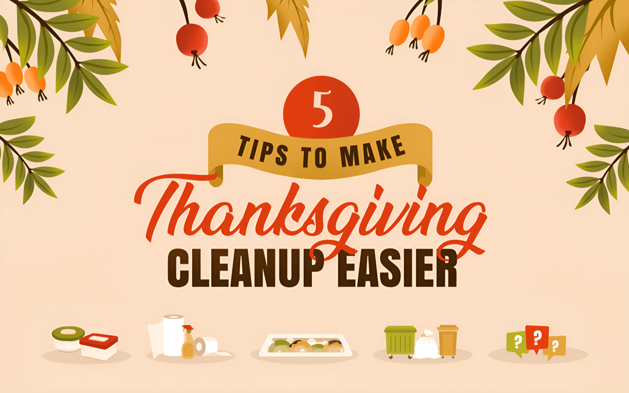 5 Tips For An Easier Thanksgiving Cleanup If You're Hosting For the First Time