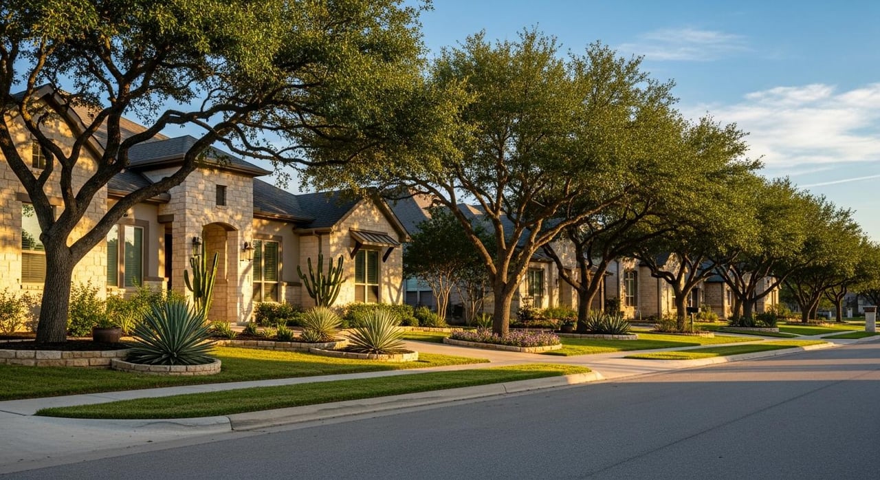 Gated luxury community in Stone Oak San Antonio Texas