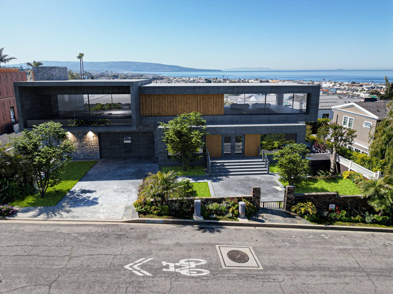 Hill Section View Home
