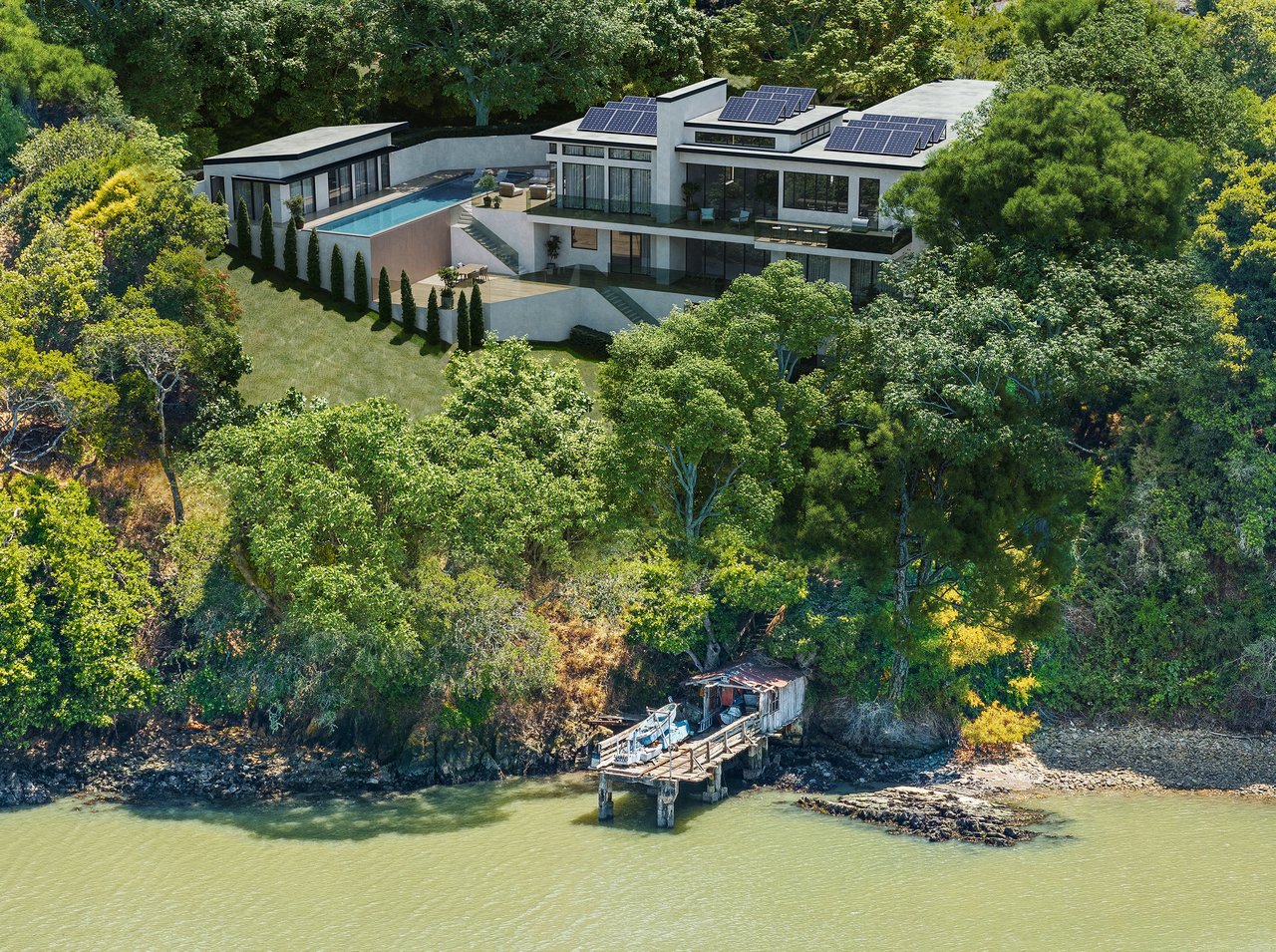 Rare 2+ Acre Waterfront Dream Site