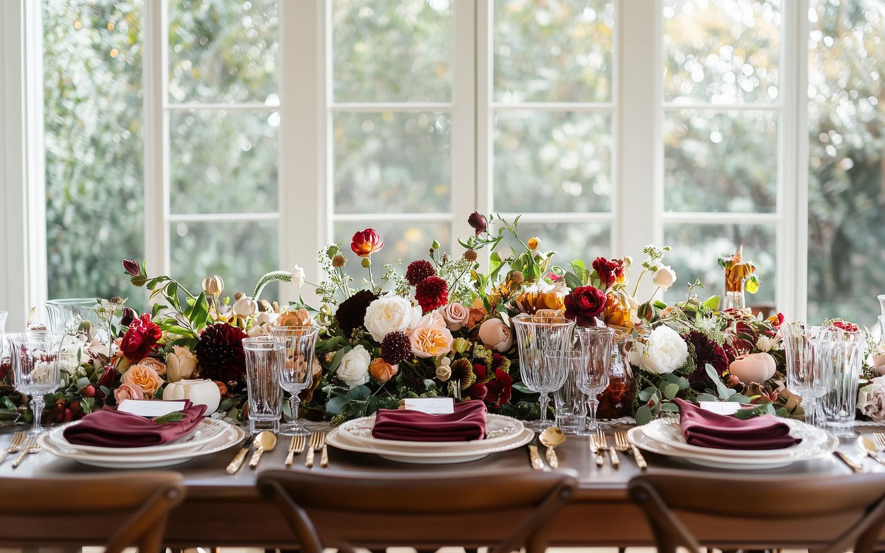 Setting a Thanksgiving Table