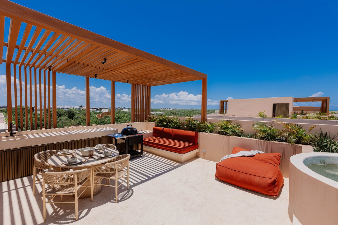 Aflora Aldea Zama Penthouse | 1BR Rooftop + Pool