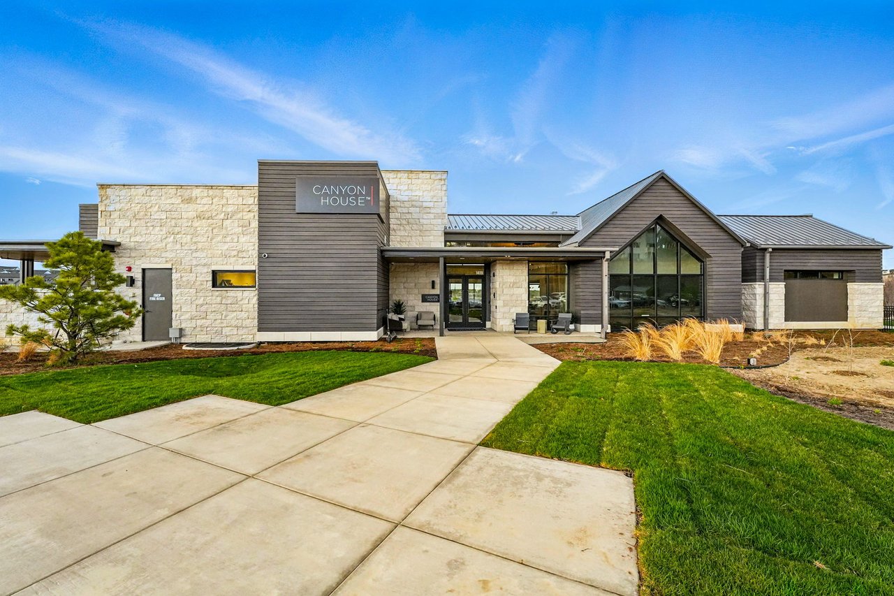 Exterior view of Canyon House in Castle Pines, part of the Denver, CO metro area.