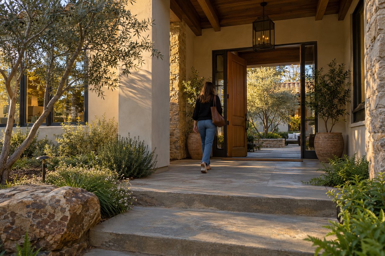 A prospective buyer returns to a distinctive San Luis Obispo County home for a focused second visit after comparing other properties.
