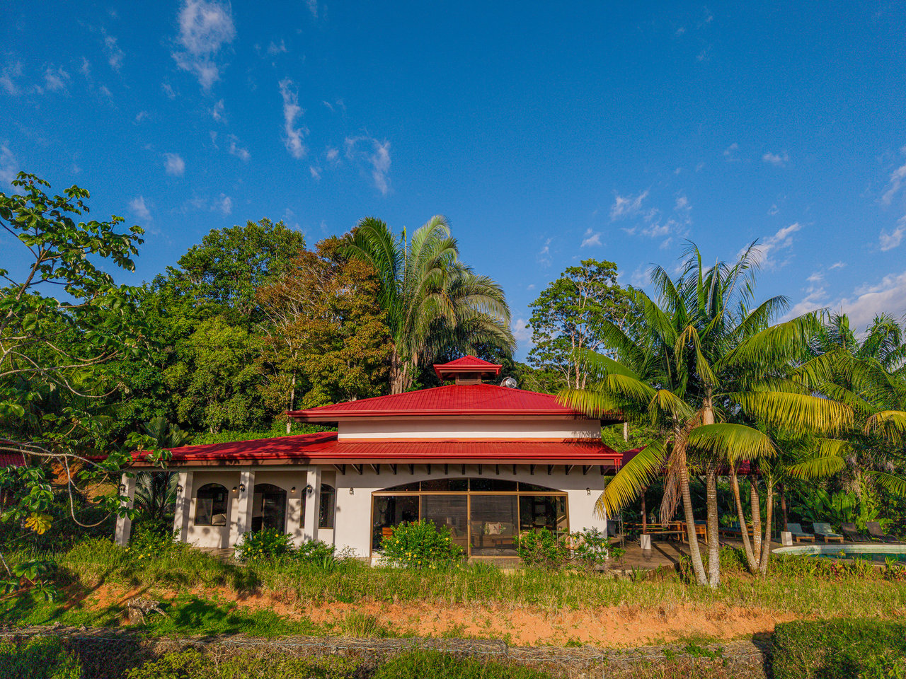Sunset Ocean View Home on 2.6 Acres Platanillo