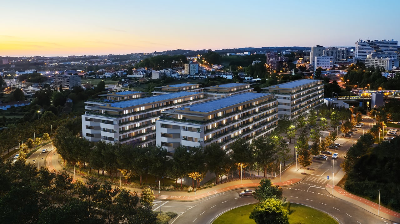 Contemporary 4-Bedroom Apartment with Private Terrace and Parking – Elevated Living in Maia, Portugal