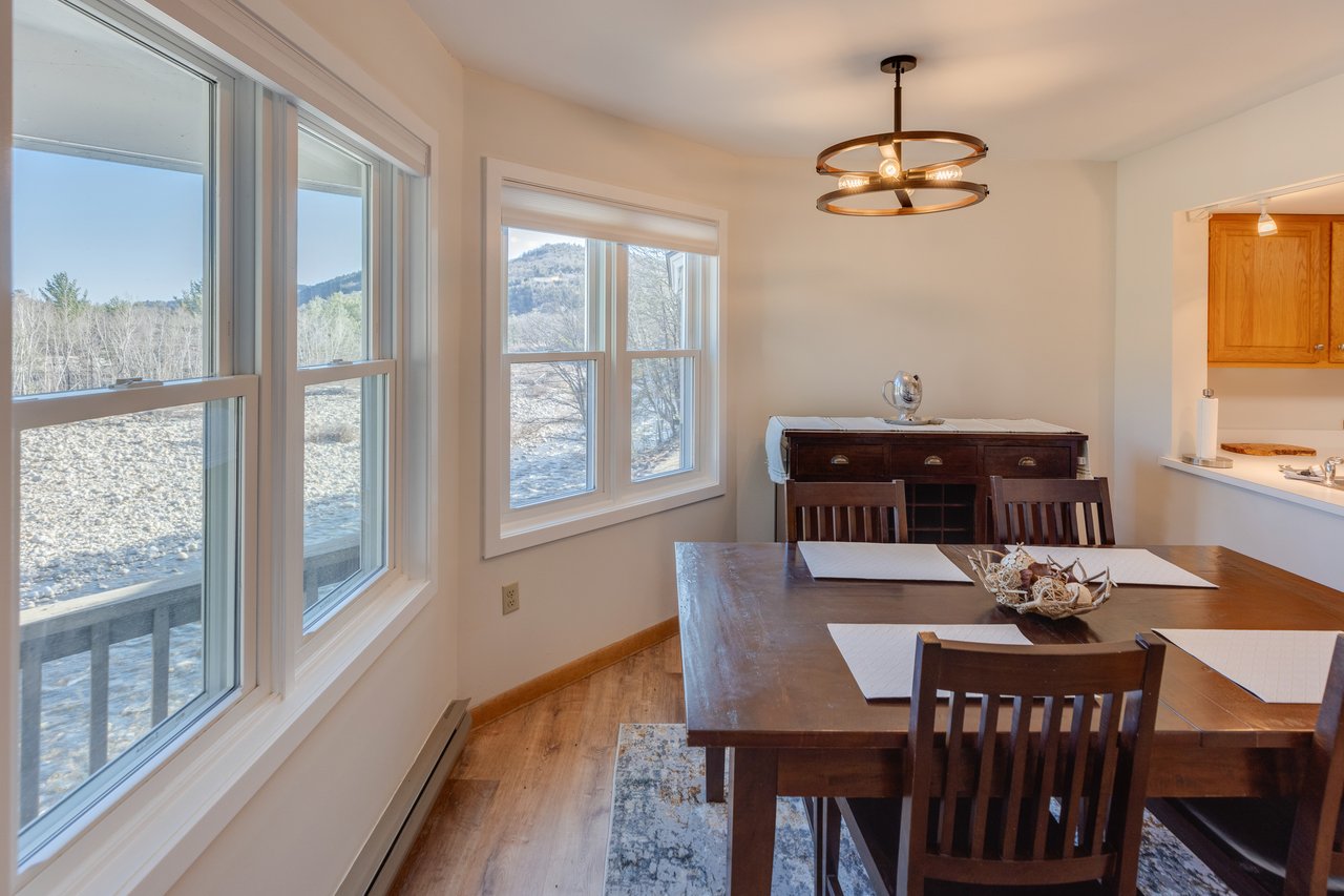 Ski Season Rental with panoramic water and mountain views
