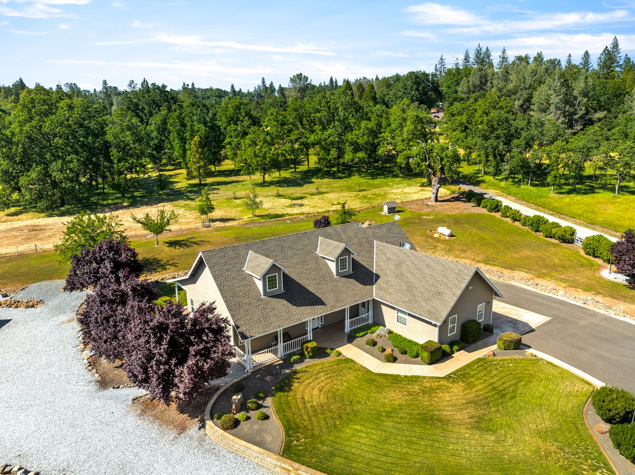 Custom Built Home on 4 Flat Acres in the Heart of Pleasant Valley – A Car Enthusiast's Dream!