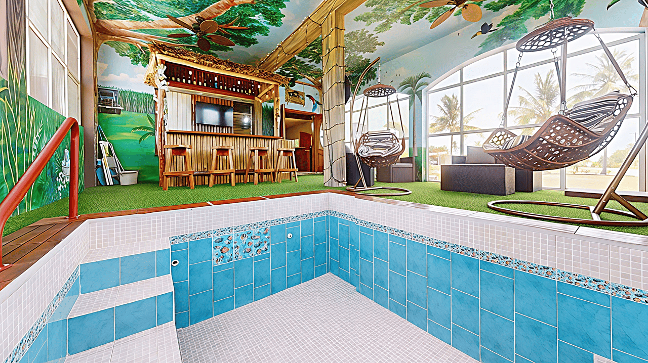 Waterview Villa steps away from 9 hole golf course and the Caribbean Sea